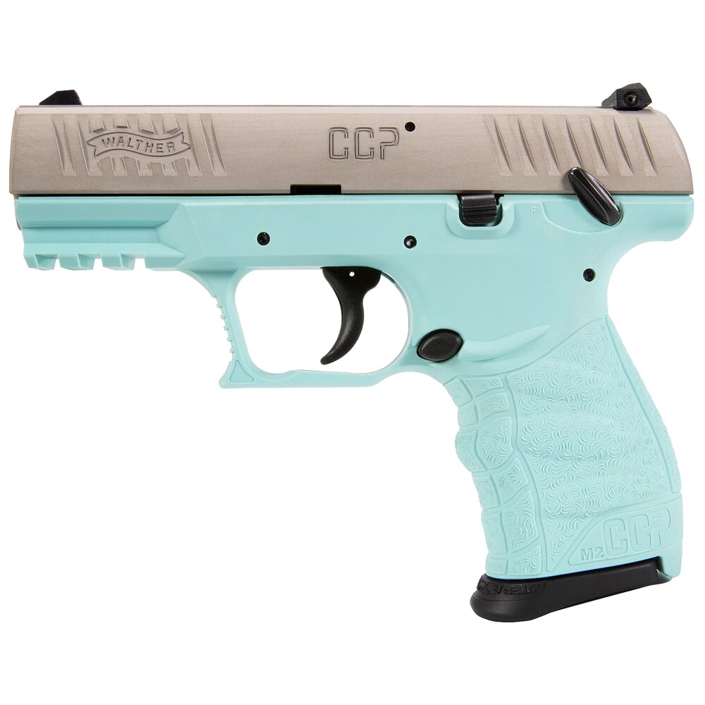 Walther Arms CCP M2 .380 ACP 3.54" Bbl Angel Blue/SS Pistol w/(2) 8rd  Mags 5082512