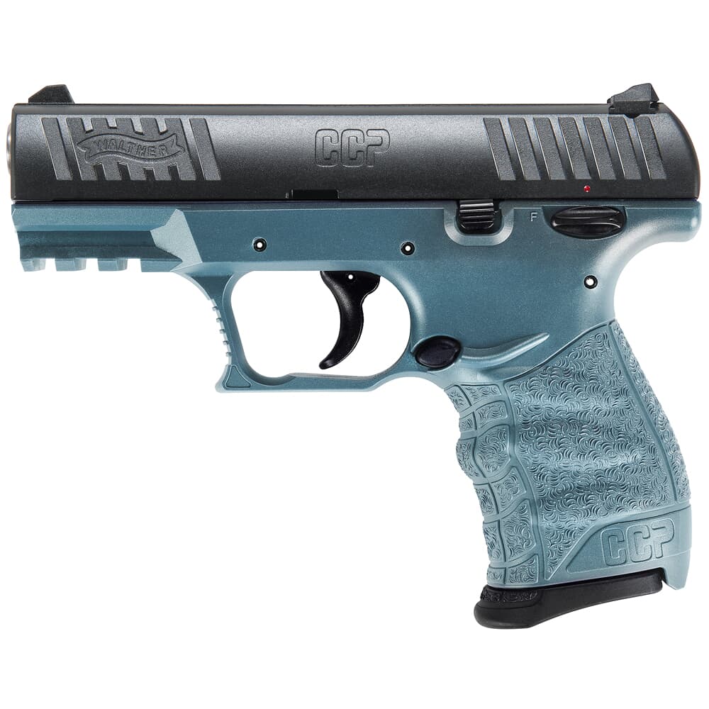 Walther Arms CCP M2 9mm 3.54&quot; Bbl Blue Titanium Pistol w/(2) 8rd  Mags 5080514