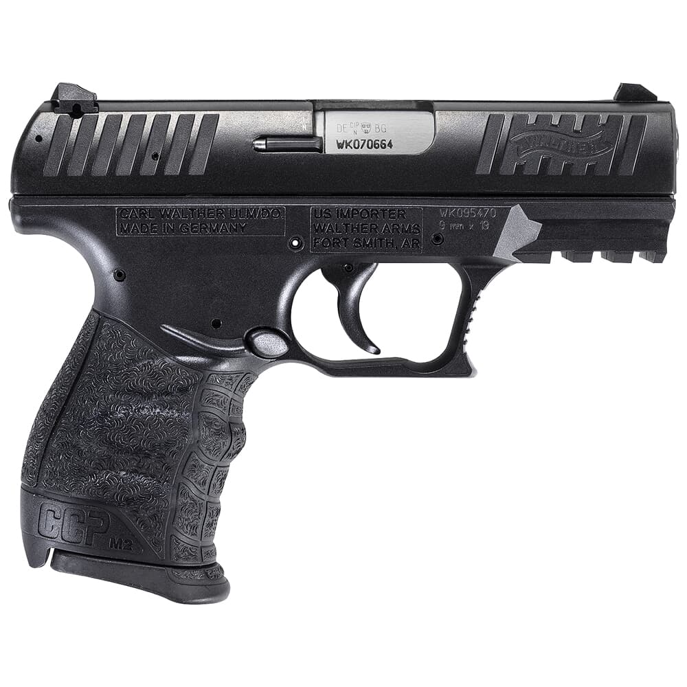 Walther Arms CCP M2+ 9mm 3.54&quot; Bbl Black Pistol w/(2) 8rd Mags 5083500