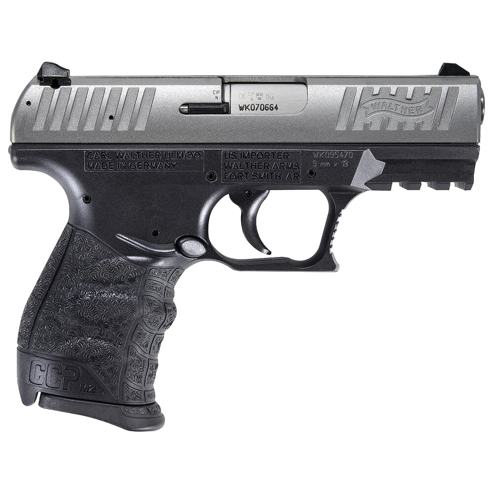 Walther Arms CCP M2+ 9mm 3.54&quot; Bbl Stainless Steel Pistol w/(2) 8rd Mags 5083501