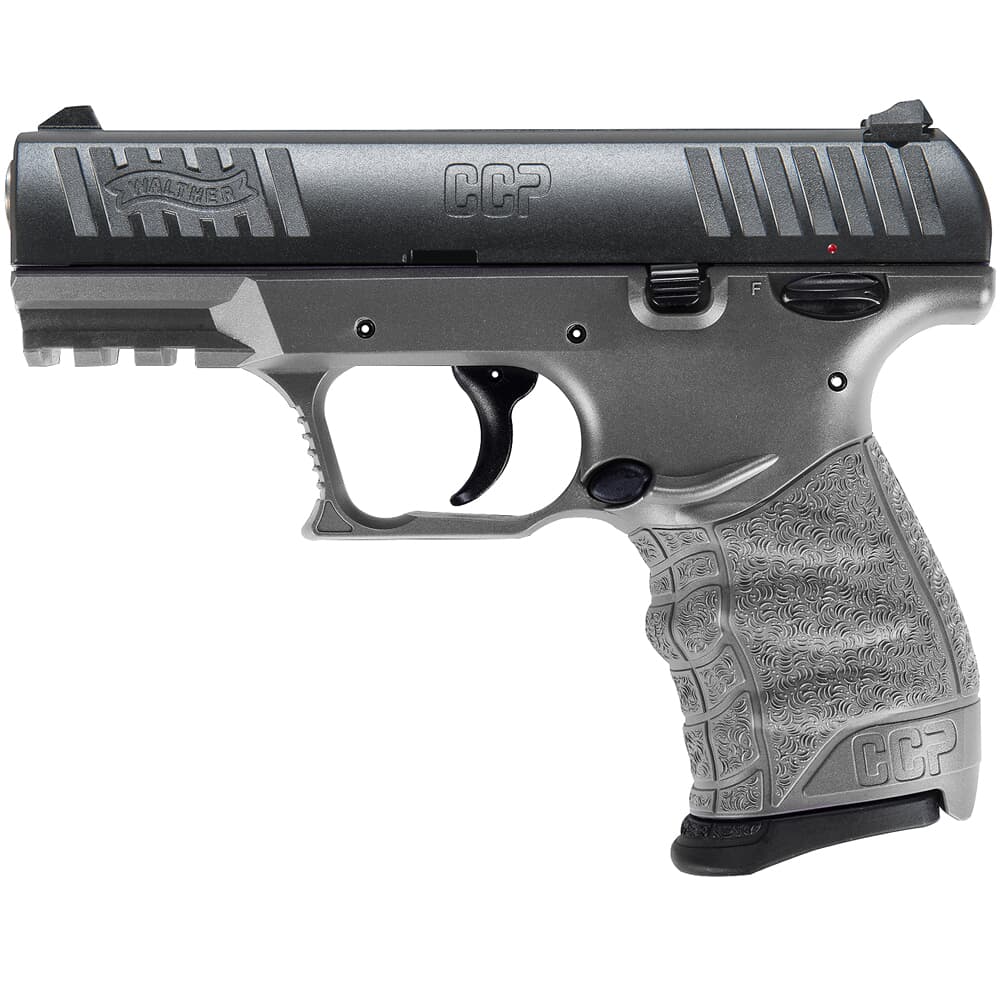 Walther Arms CCP M2+ 9mm 3.54" Bbl Tungsten Gray Pistol w/(2) 8rd Mags 5083505