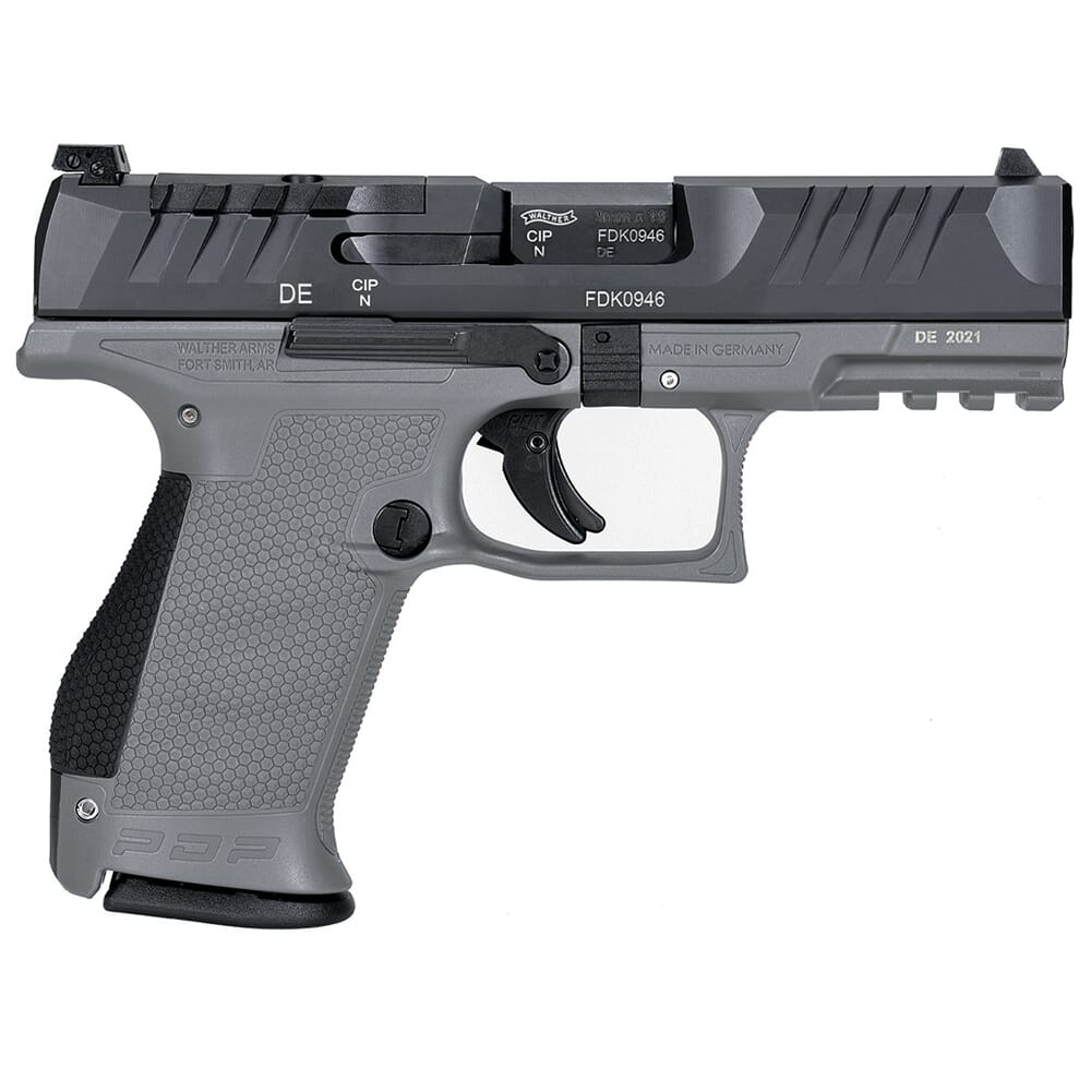 Walther Arms PDP 9mm 4" Bbl Two-Tone Gray Frame Optic Ready Compact Pistol w/(2) 15rd Mags 2858436