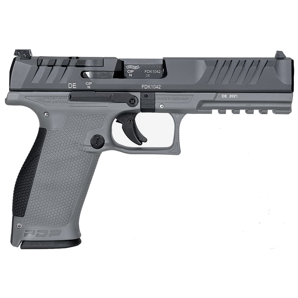 Walther Arms PDP 9mm 5&quot; Bbl Two-Tone Gray Frame Optic Ready Full Size Pistol w/(2) 18rd Mags 2858401