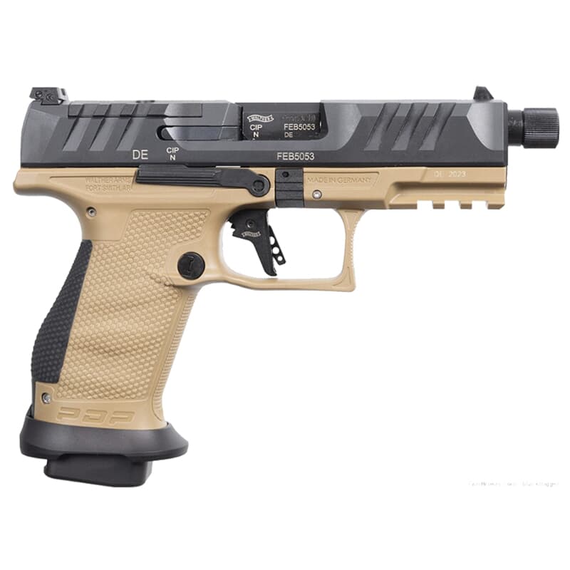 Walther Arms PDP Pro SD 9mm 4.6&quot; Bbl Tan Optic-Ready Compact Pistol w/(3) 18rd Mags 2877520