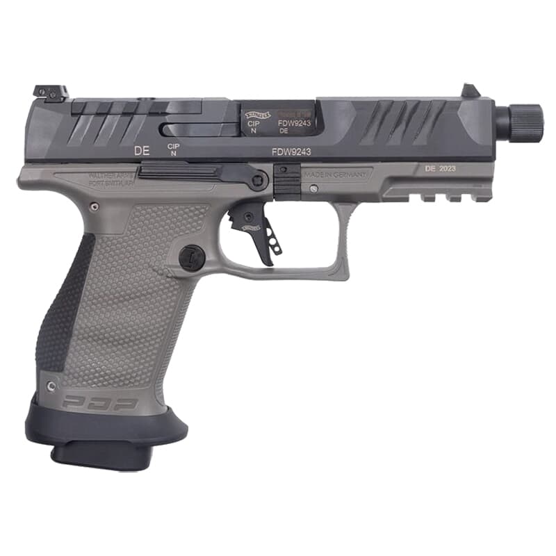 Walther Arms PDP Pro SD 9mm 4.6&quot; Bbl Gray Optic-Ready Compact Pistol w/(3) 18rd Mags 2876574