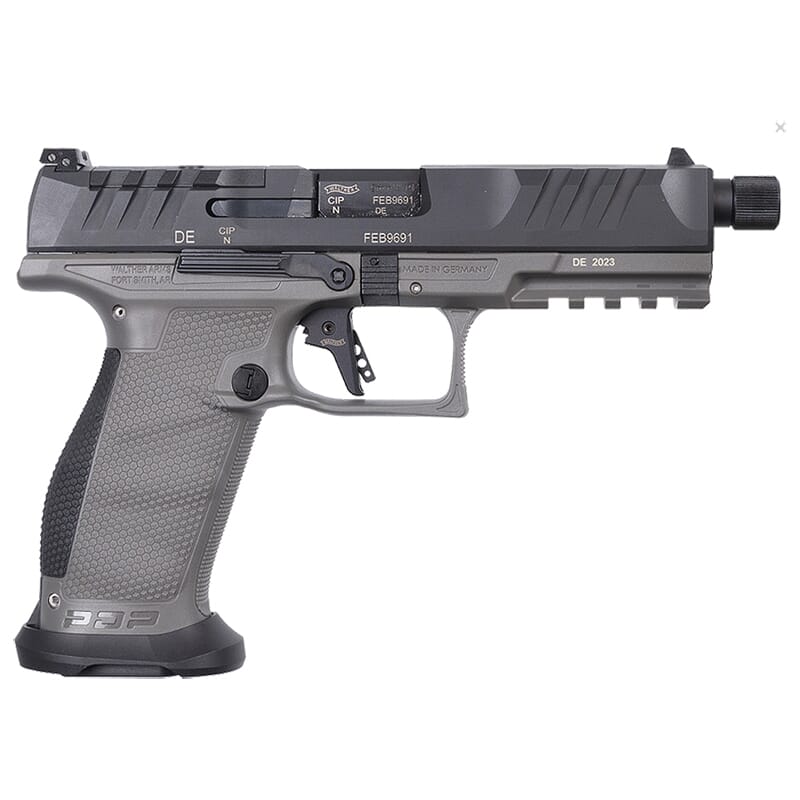 Walther Arms PDP Pro SD 9mm 5.1" Bbl Gray Optic-Ready Full Size Pistol w/(3) 18rd Mags 2877503