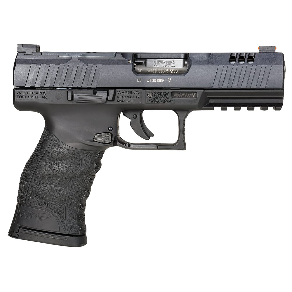 Walther Arms WMP .22 WMR 4.5" Bbl Optic-Ready Pistol w/(3) Optic Plates & (2) 10rd Mags 5220302