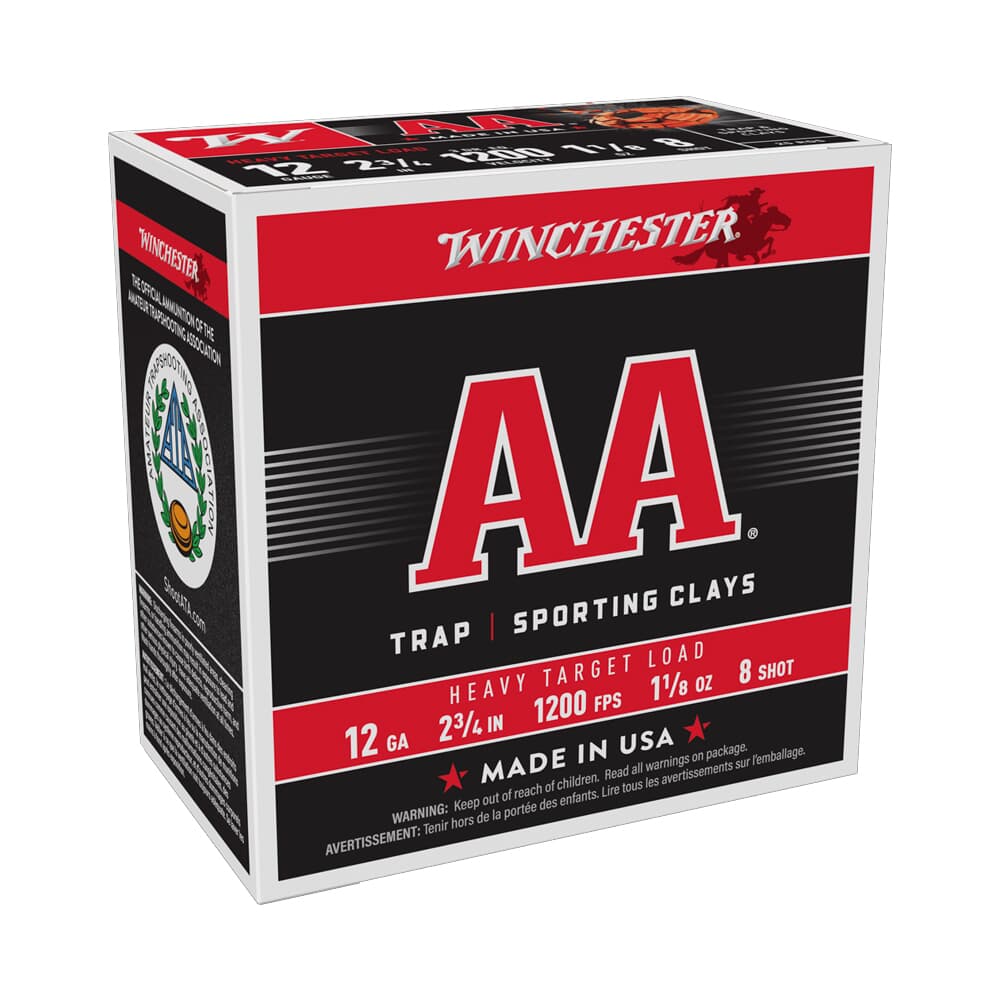 Winchester 12ga 2.75\&quot; AA Heavy Target 1-1/8oz Shells Case of 250 AAM128