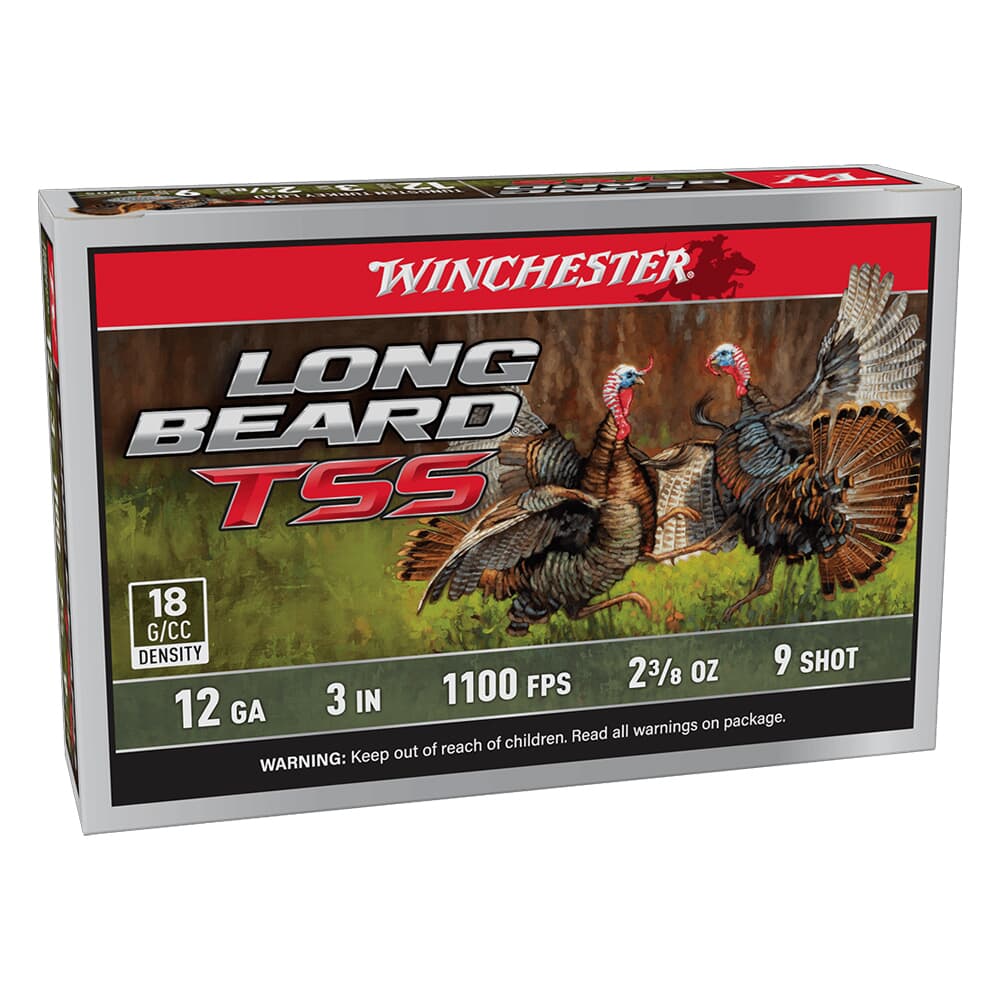 Winchester 12ga 3&quot; #9 Long Beard TSS 2-3/8oz Shells Box of 5 LBTSS1239