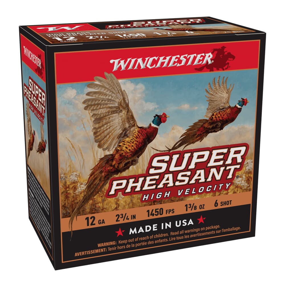 Winchester 12ga 2.75\&quot; #6 Super Pheasant HV HB 1-3/8oz Shells Case of 250 X12PHV6