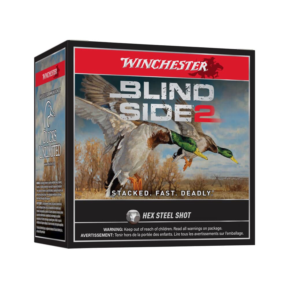 Winchester 12ga 3\&quot; #2 Blind Side Hex 1-3/8oz Shells Case of 250 XBS1232