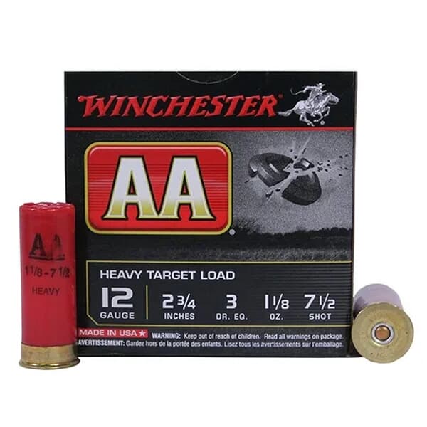 Winchester 12ga 2.75\&quot; AA Heavy Target 1-1/8oz Shells Box of 25 AAM128-Box