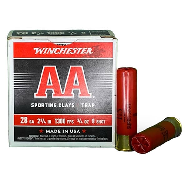 Winchester 28ga 2.75\&quot; #7.5 AA Super Sport SC 3/4oz Shells Case of 500 AASC287VP