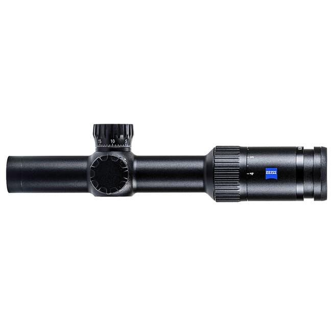 Zeiss Conquest V4 1-4x24mm ZQAR Illum #62 Ext. Elev. Turret Locking Single Turn Riflescope 522905-9962-060